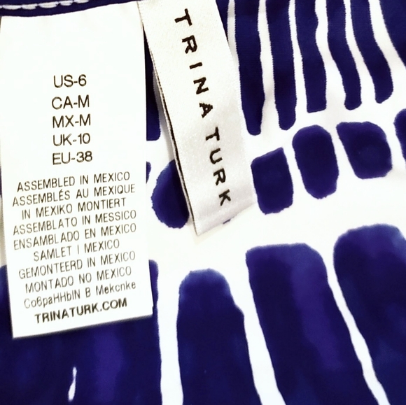 Trina Turk Bikini Bottoms Med (6) Indigo - Picture 8 of 8